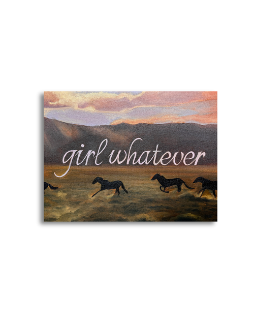"girl whatever" original painting